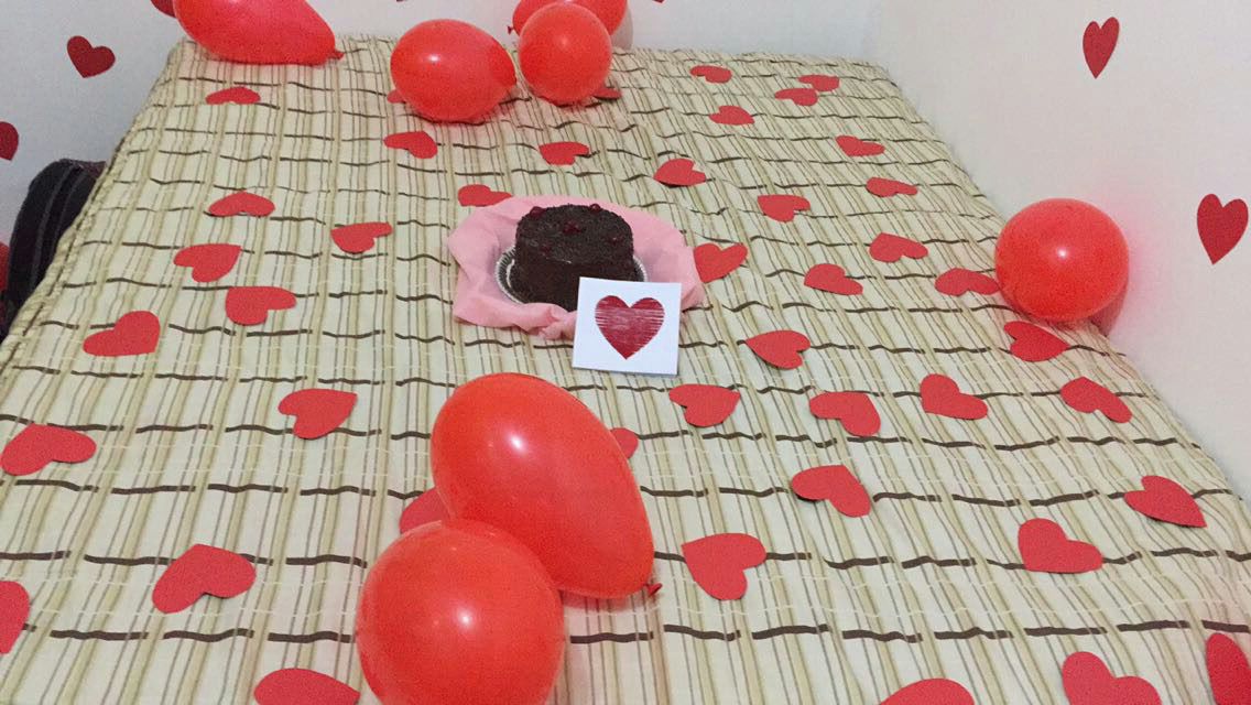 pedido de casamento surpresa quarto