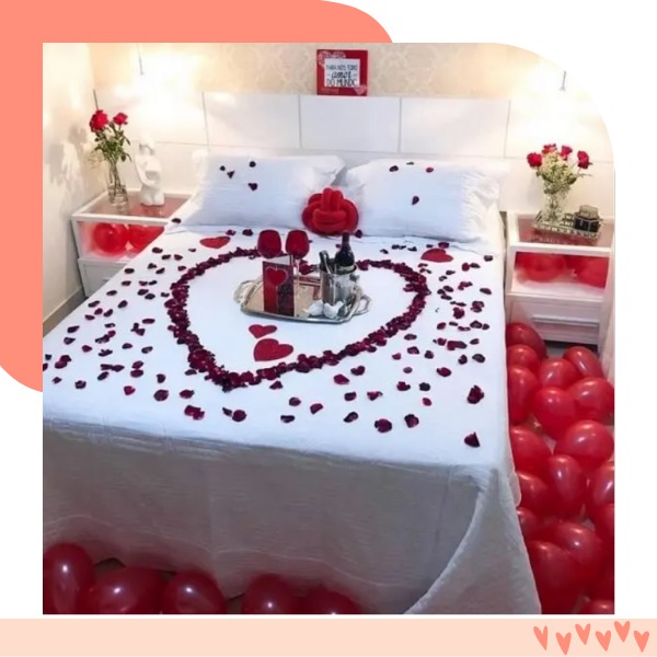 surpresa para esposa quarto