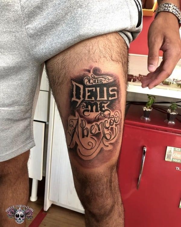 tatuagem masculina coxa ideias