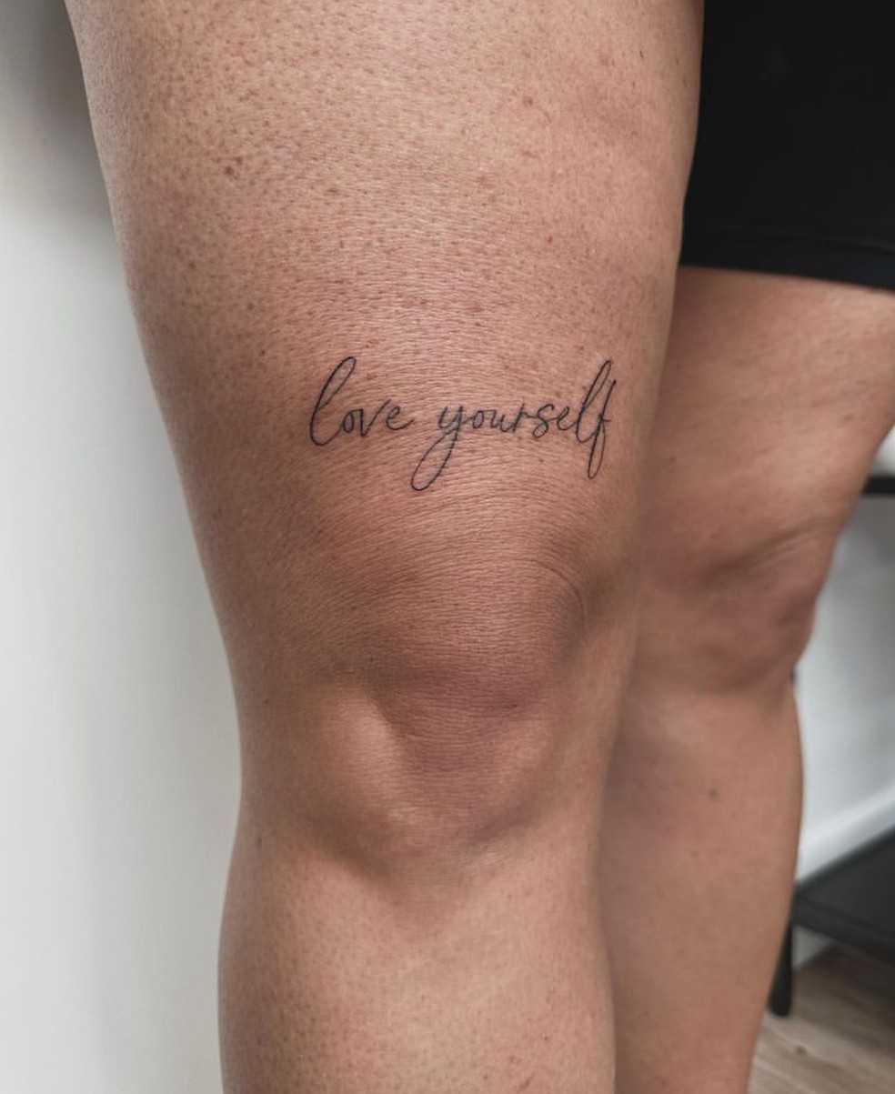 tatuagem coxa antes e depois