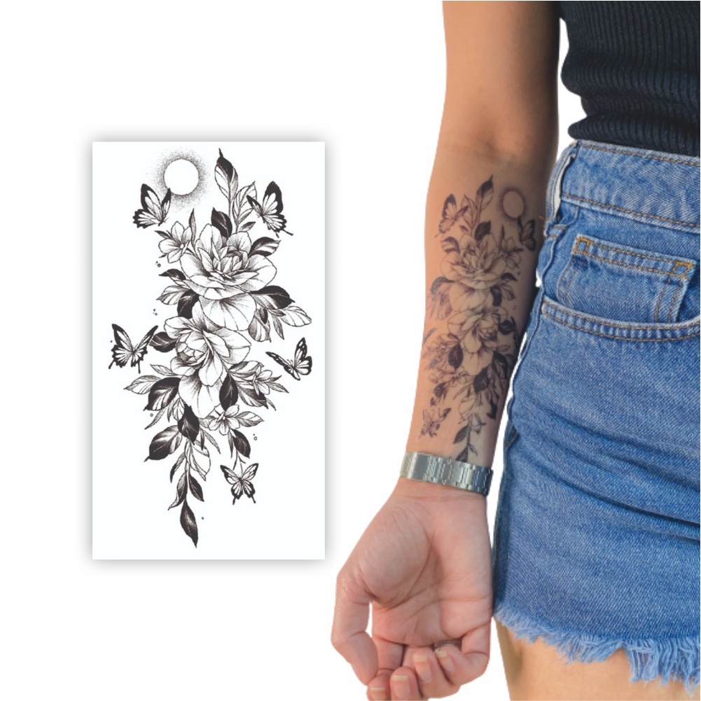 tatuagem geométrica atrás do braço