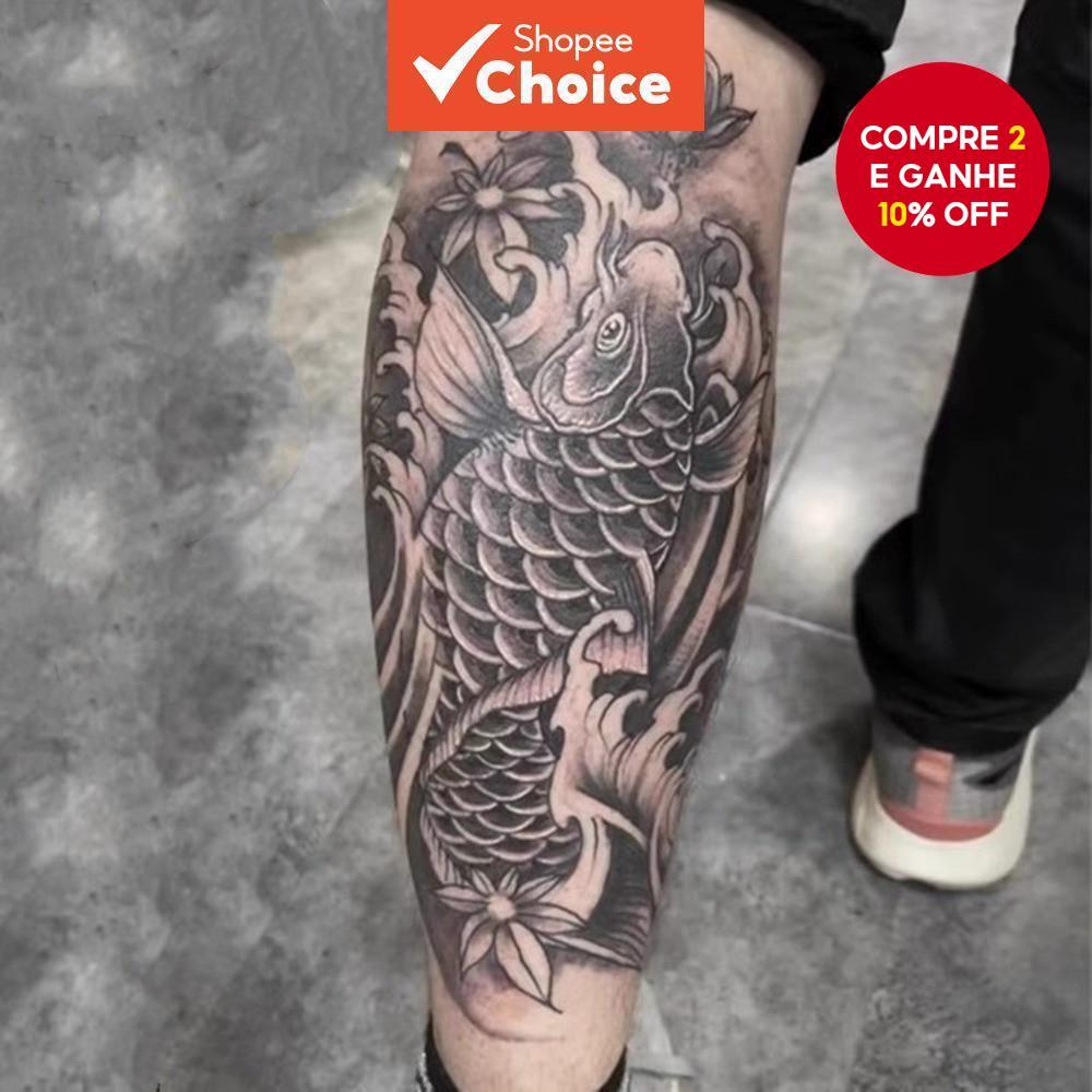 tatuagem carpa oriental