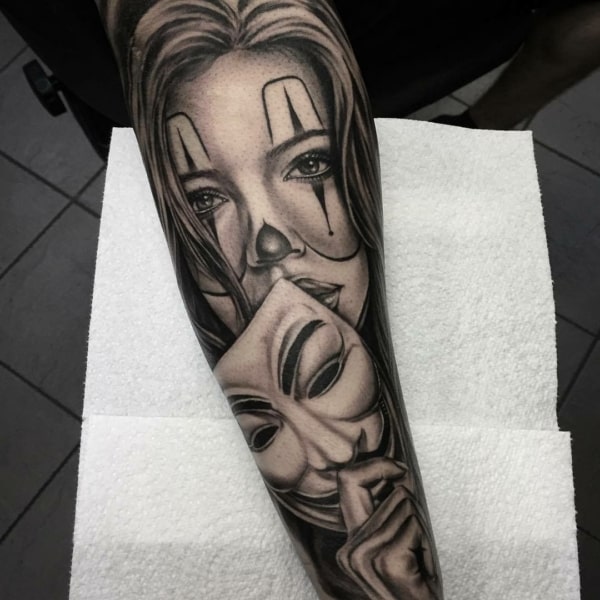 tatuagem de frase motivacional