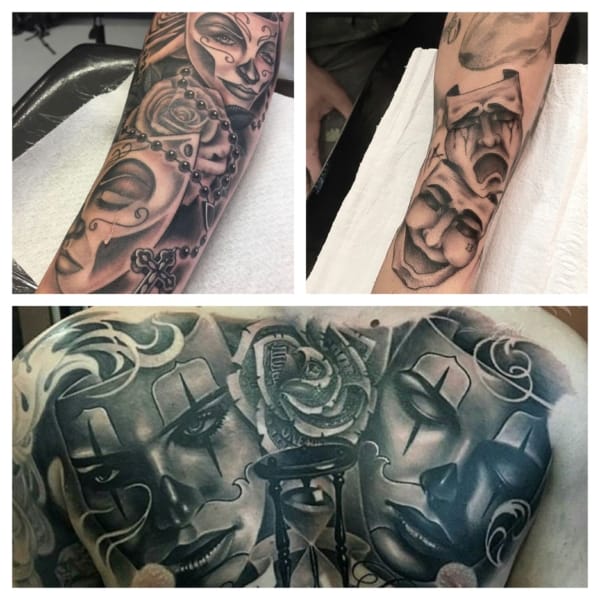 estilos de tatuagem chora agora ri depois