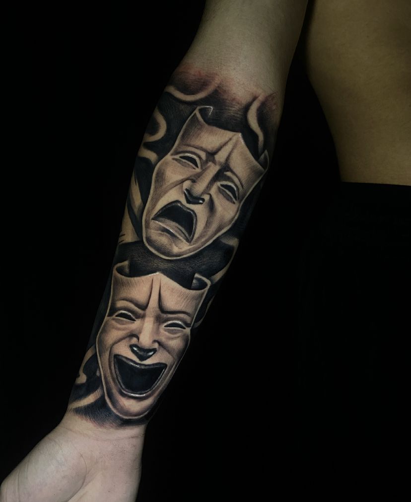 tatuagem de dor e alegria