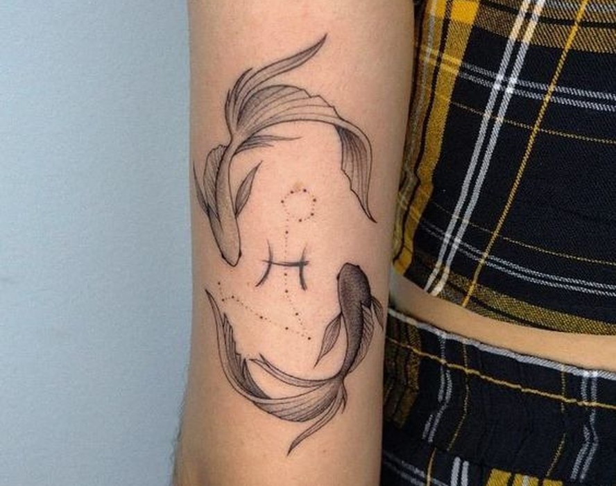 ideias tatuagem signo peixes