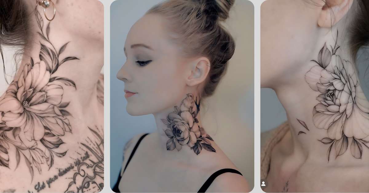 tatuagem frase pescoço