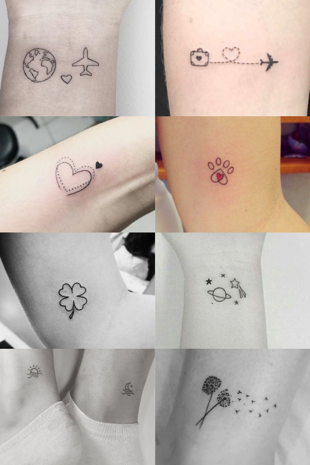 mini tattoos femininas