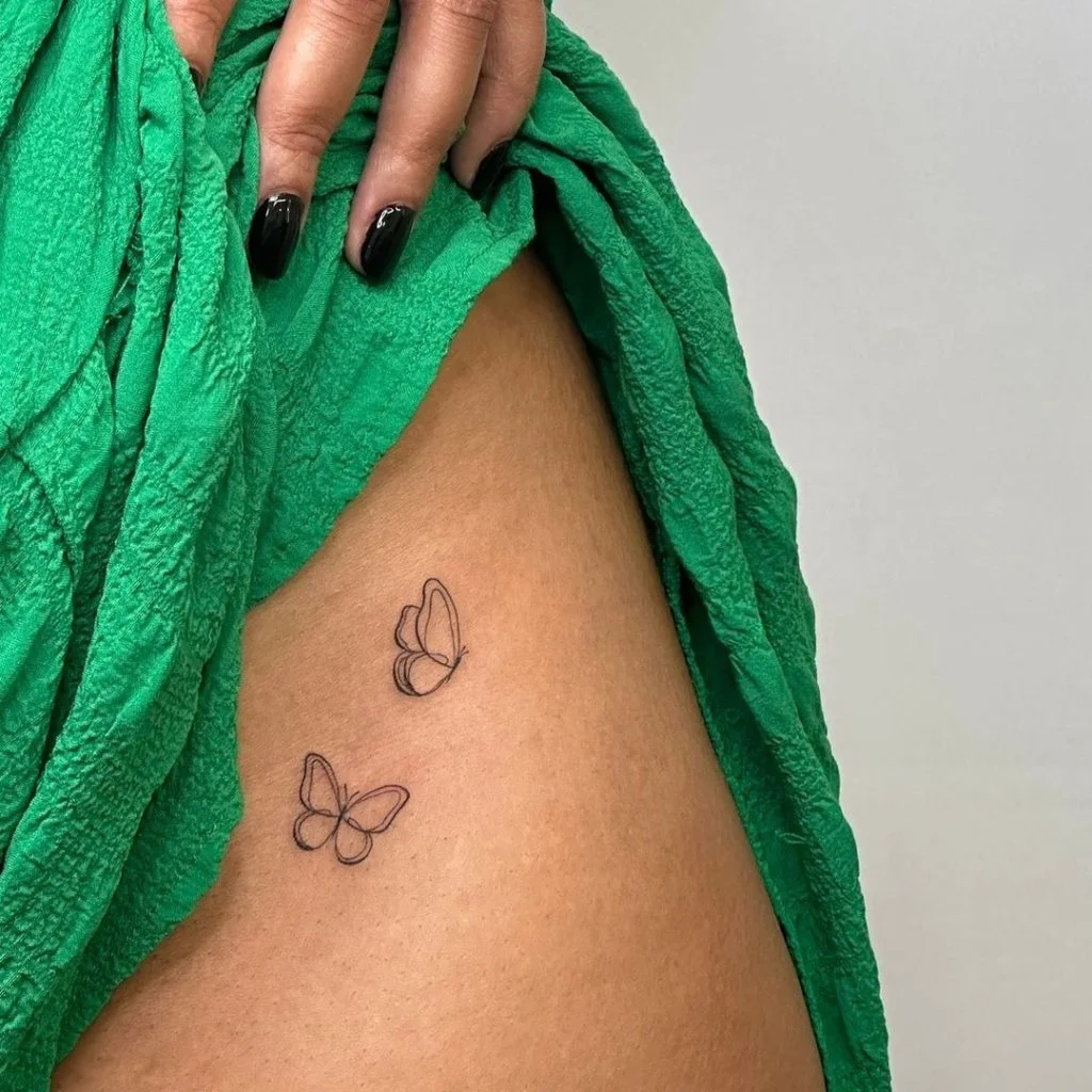 tatuagem de borboleta pequena