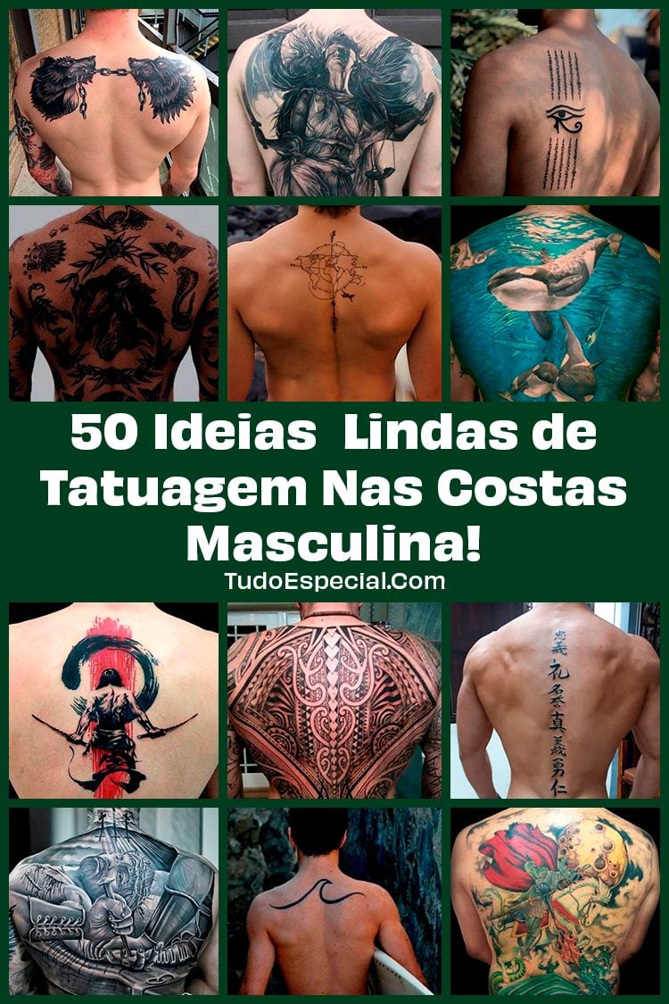 tatuagem costas minimalista masculina