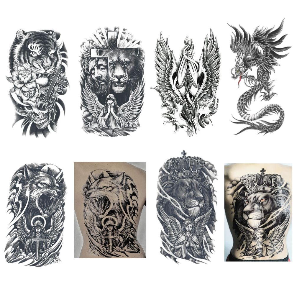 tatuagem costas minimalista masculina
