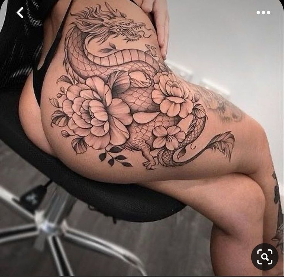 tatuagem na bunda delicada