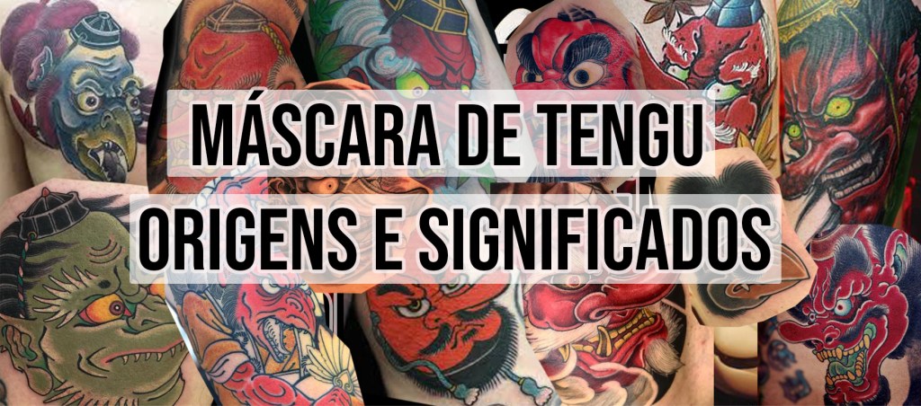 tatuagem máscara tengu