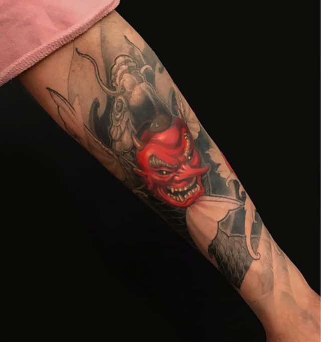 tengu crow tattoo