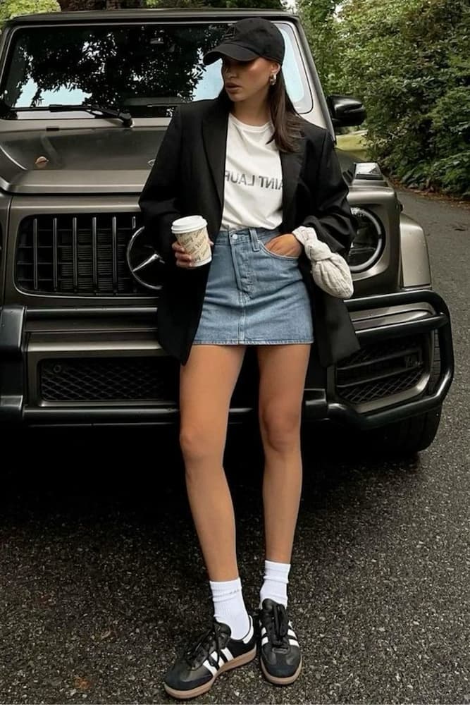 estilo casual com tênis preto