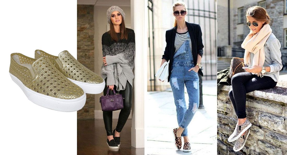 tenis slip on para festa