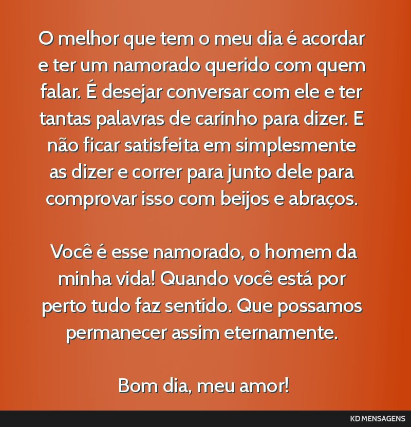 mensagem de carinho
