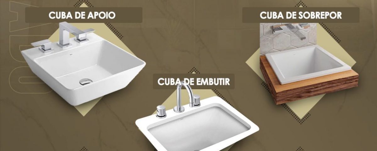 cuba de sobrepor