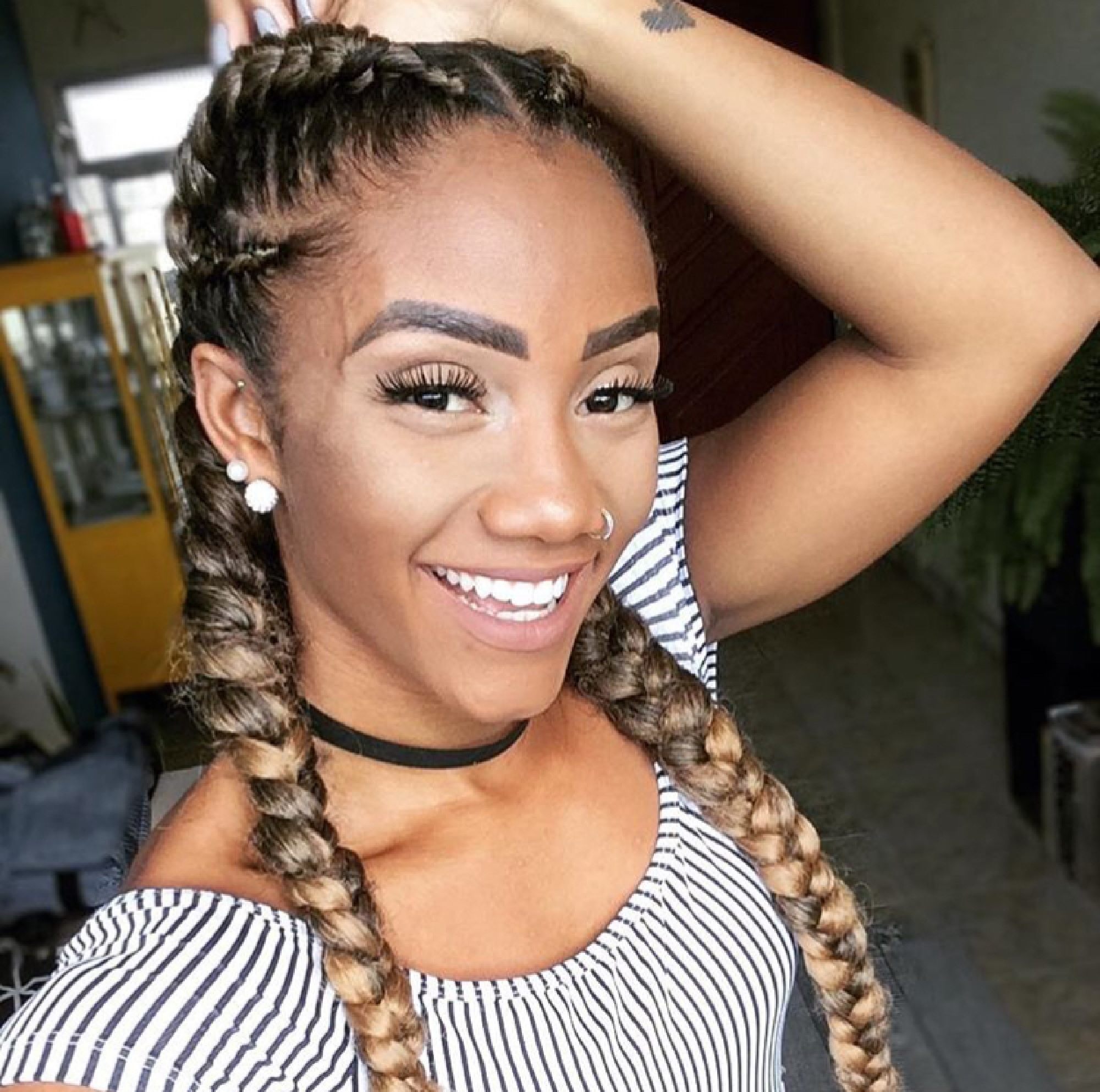 trança para cabelo curto