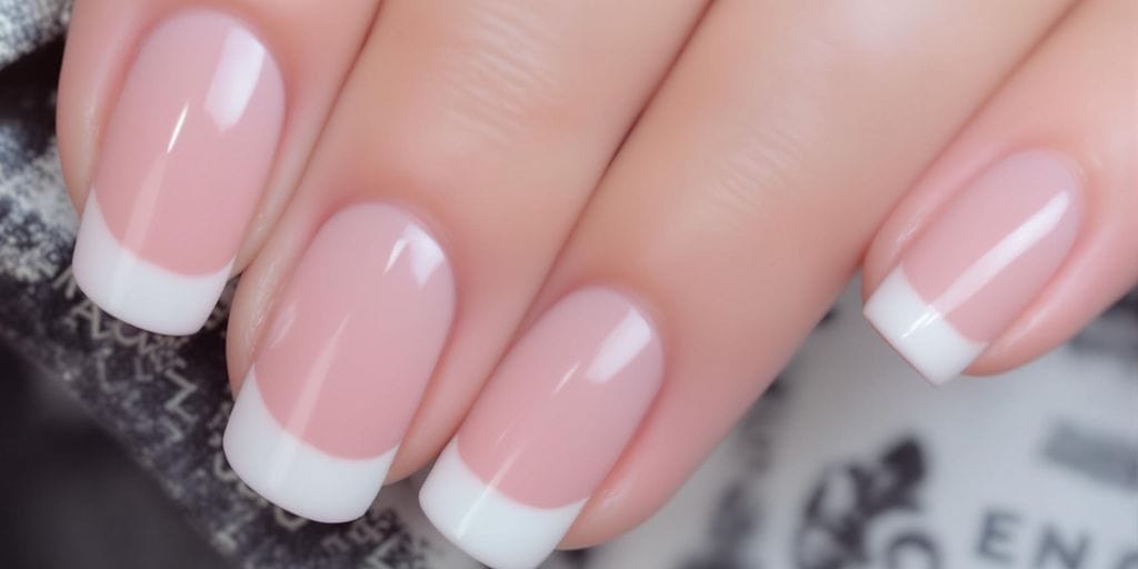 Unha de gel decorada