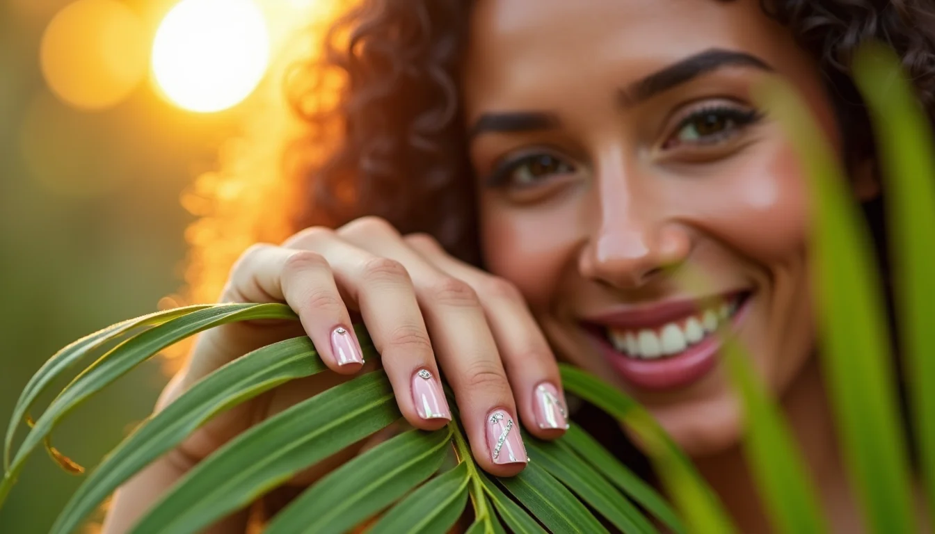 Unha decorada em gel