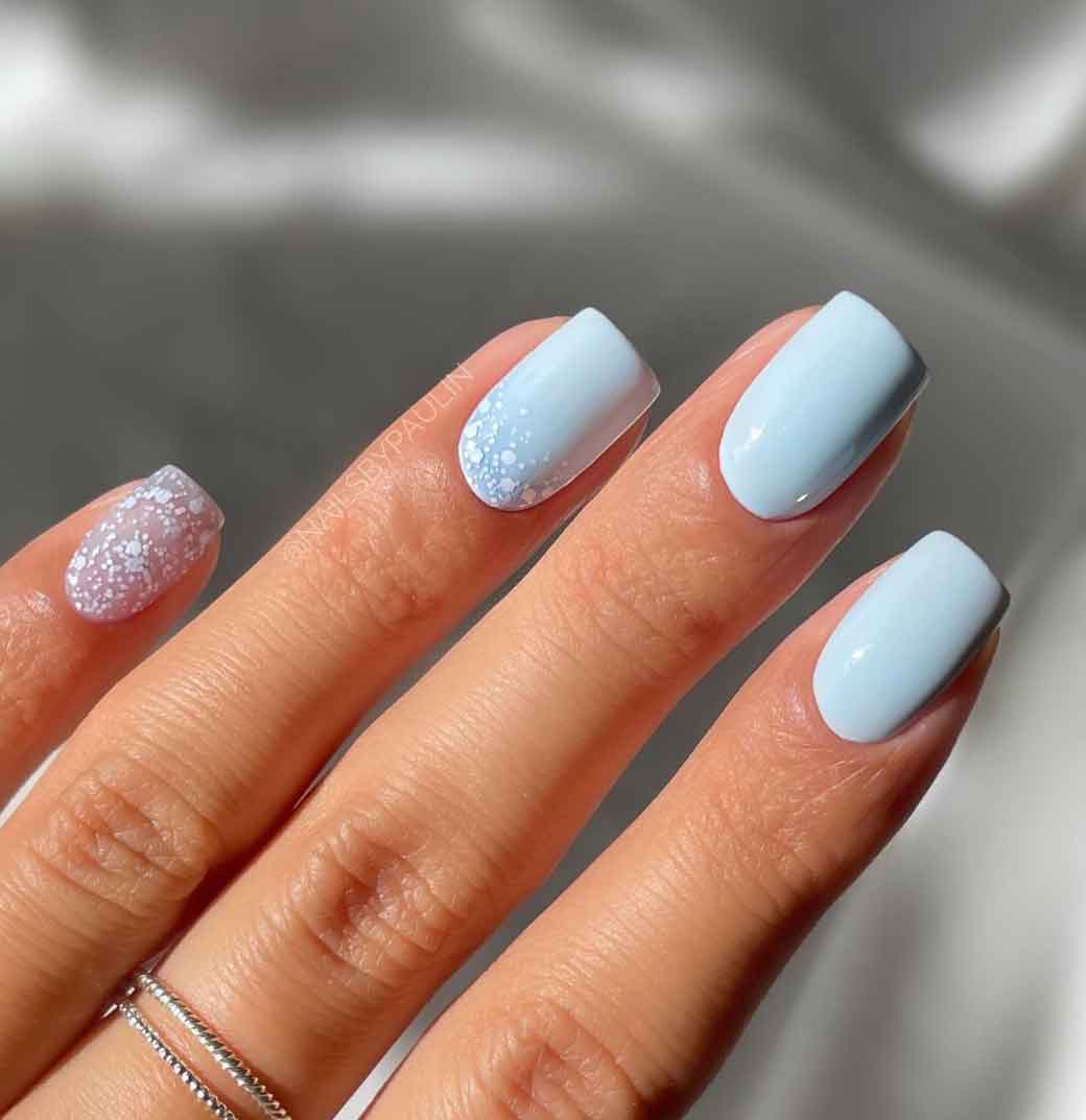 unhas em gel francesinha