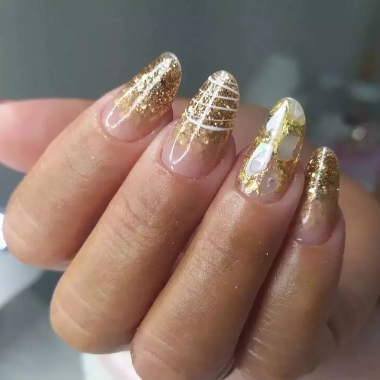 unha gel vermelha para réveillon