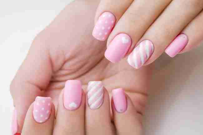 Pedicure rosa