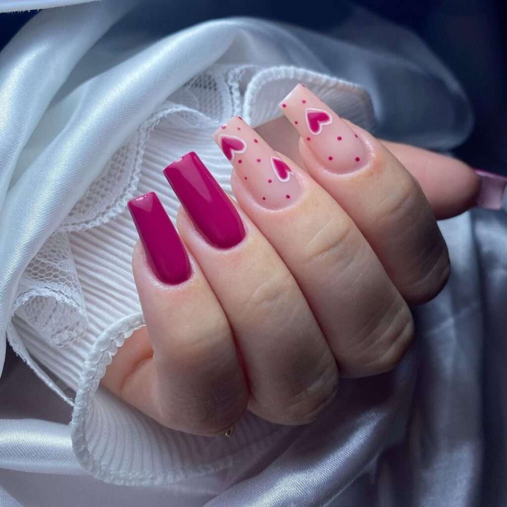 Nail art rosa