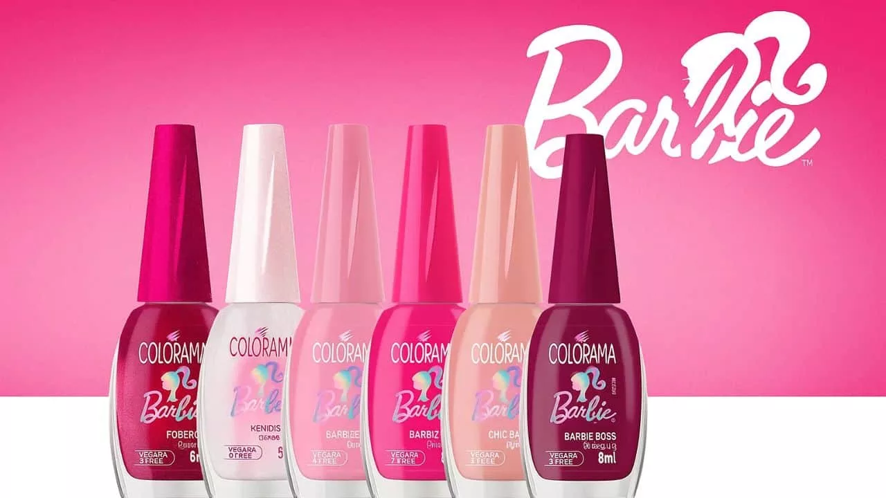 unhas barbiecore
