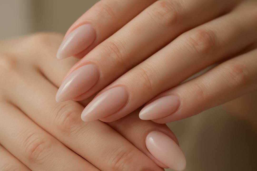 unhas amendoadas curtas