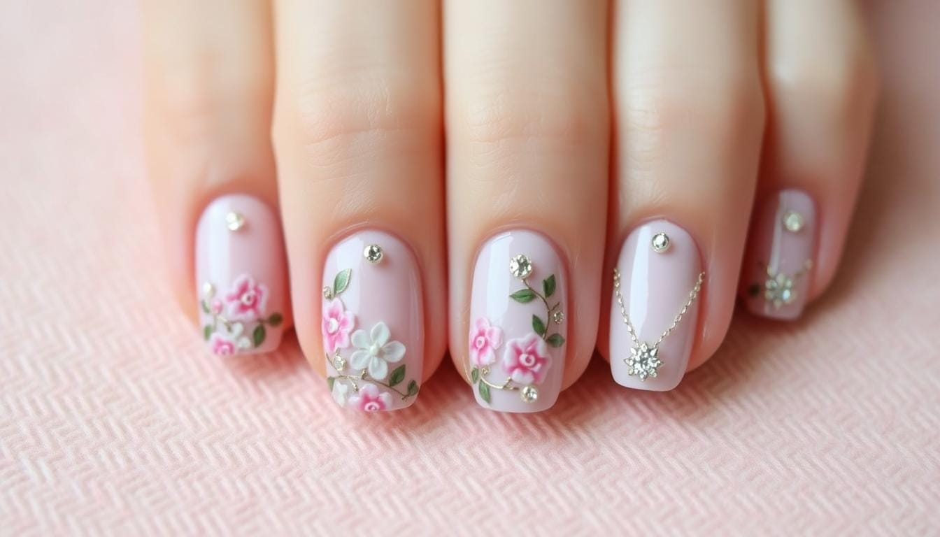 unhas delicadas para mãos pequenas