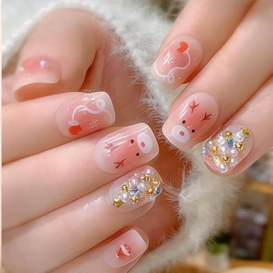 unhas de gel francesinha