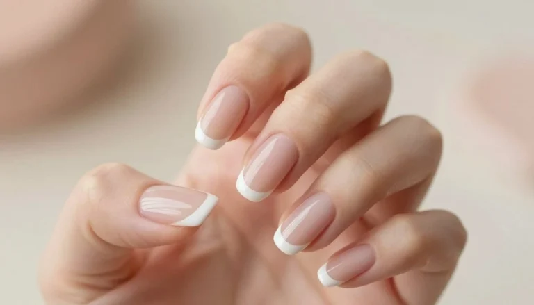 unhas de gel baby boomer