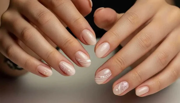 unhas de gel elegantes para o trabalho