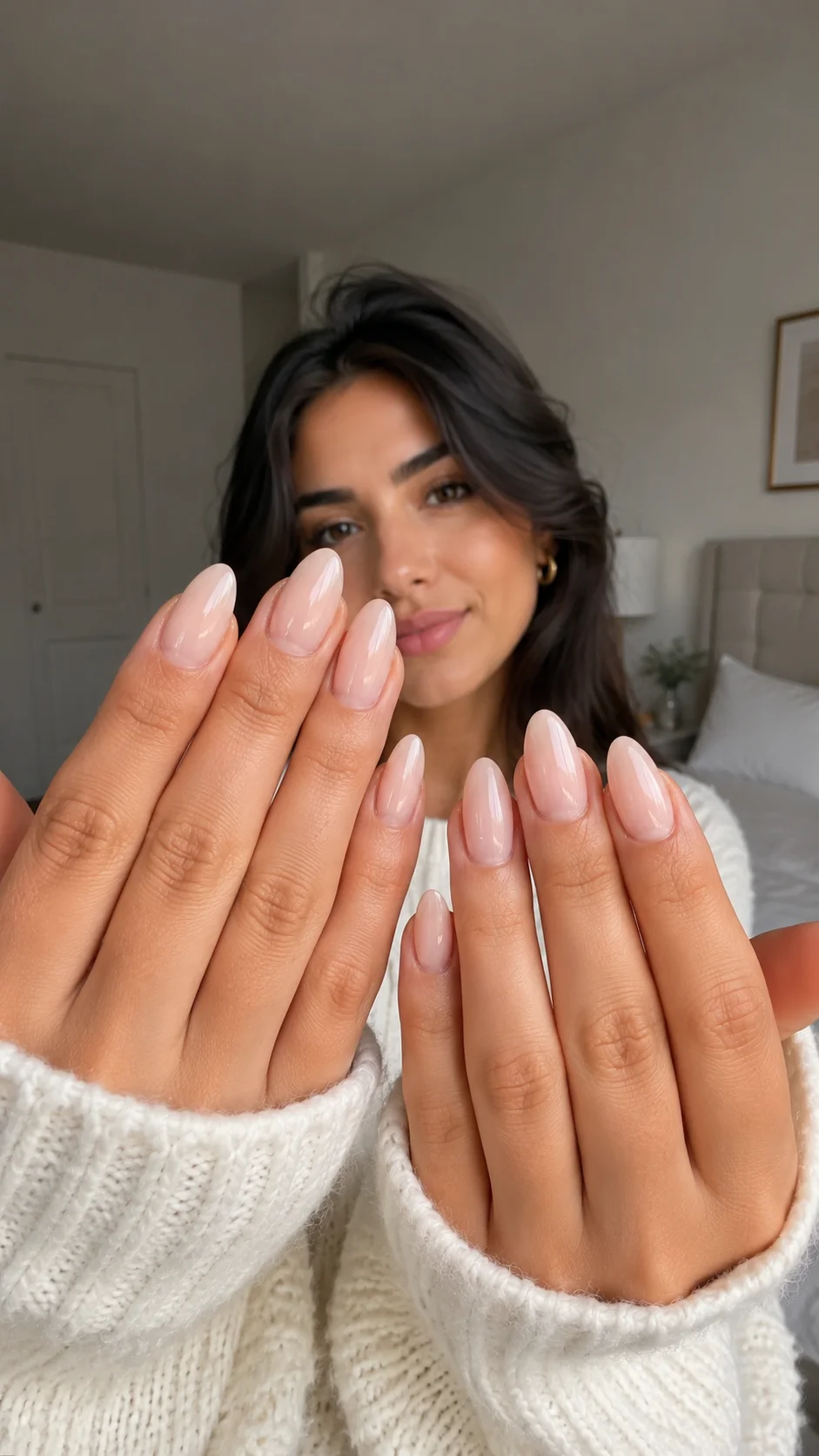 nail art delicada para noiva