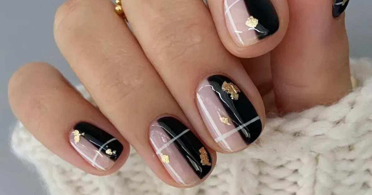 nail art delicada unhas curtas