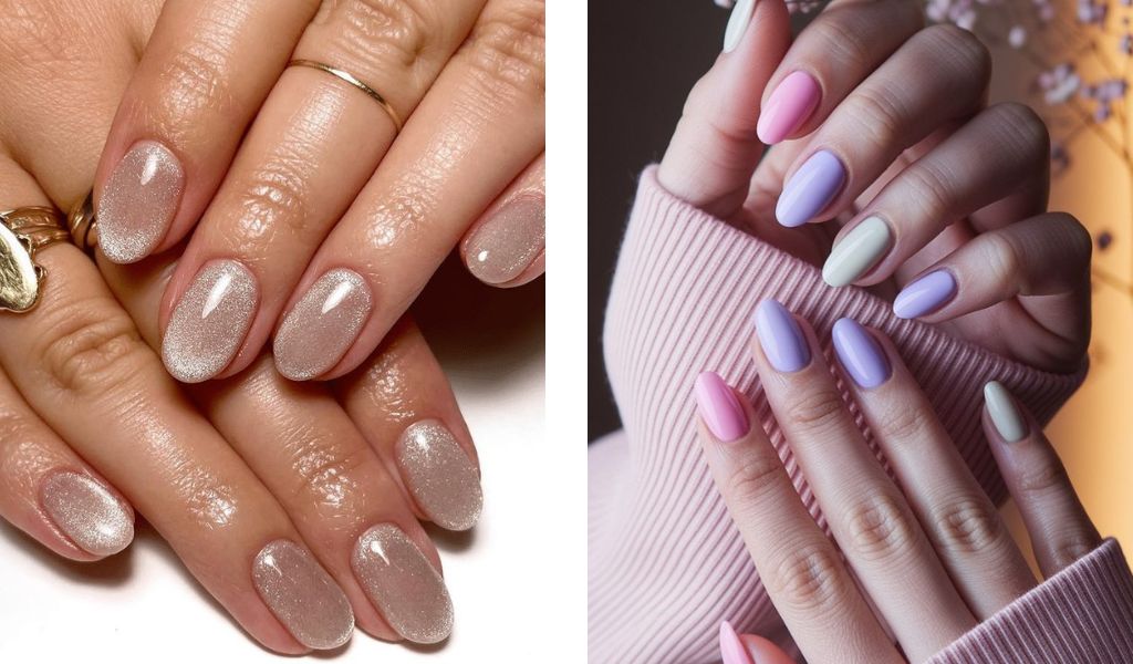 unhas arredondadas