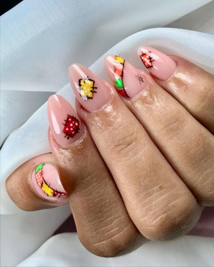 unhas temáticas juninas