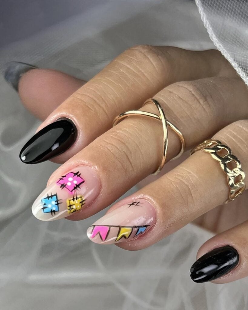 nail art são joão