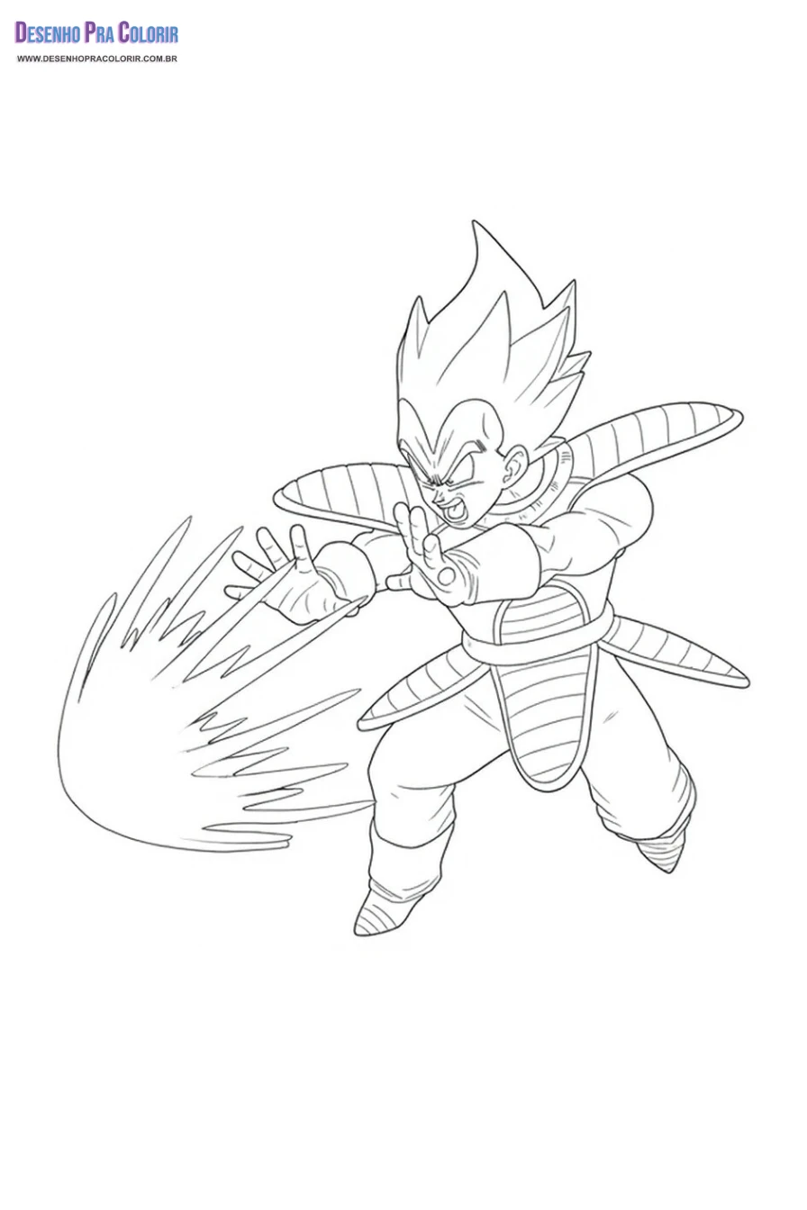 pintura do vegeta dragon ball