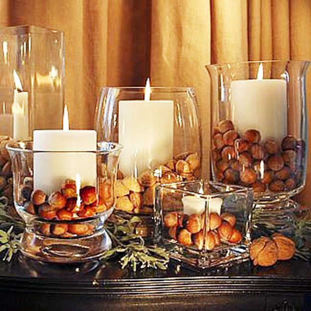 ideias de centro de mesa natalino com velas