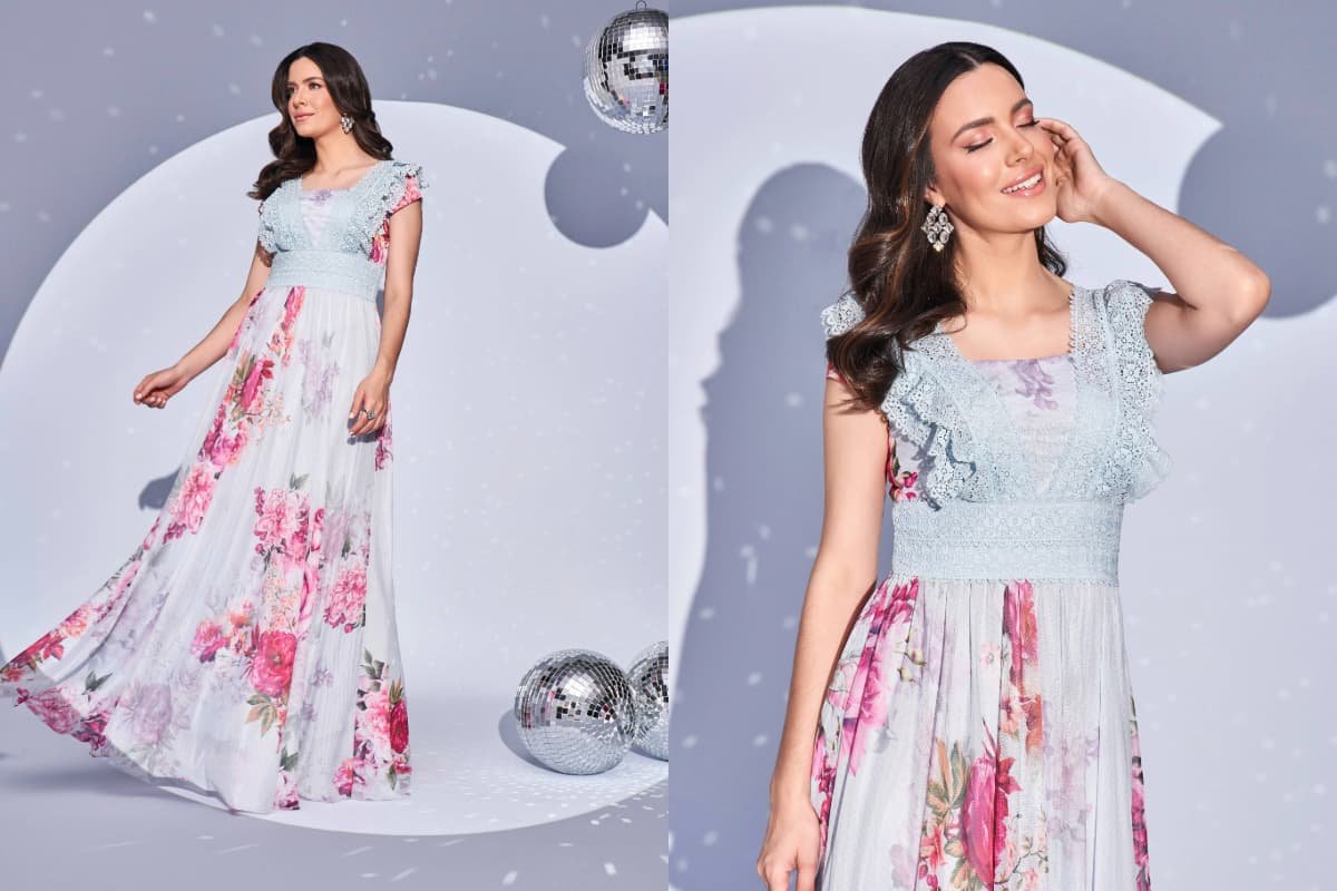 vestido para casamento no campo de dia