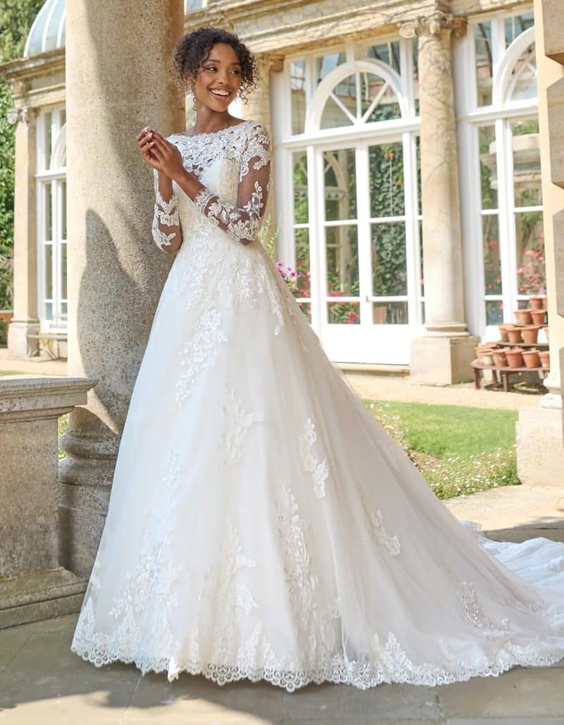 vestido de noiva manga longa casamento civil