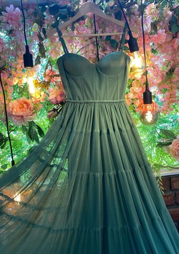 vestido verde oliva madrinha ombro a ombro