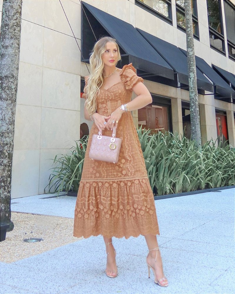 vestido midi formatura