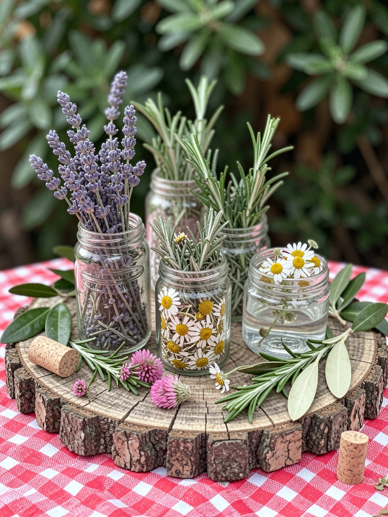 Mulher segura arruda contra o peito, velas acesas ao fundo, expressão cansada.
