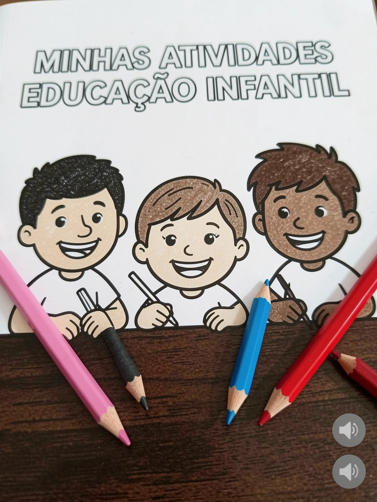 Crianças sentadas em círculo no chão de uma sala, professora segurando um livro aberto.