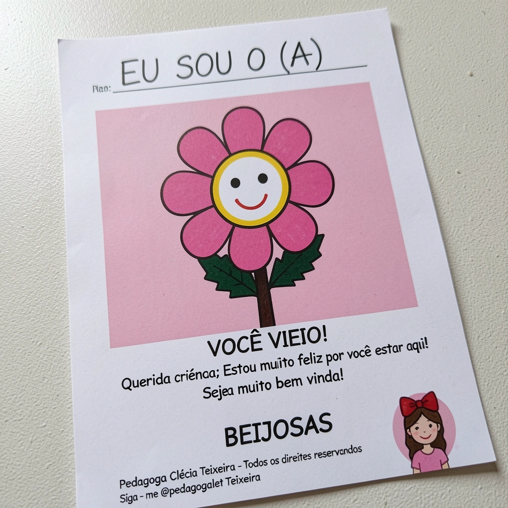 Cartão com perguntas escritas à mão: