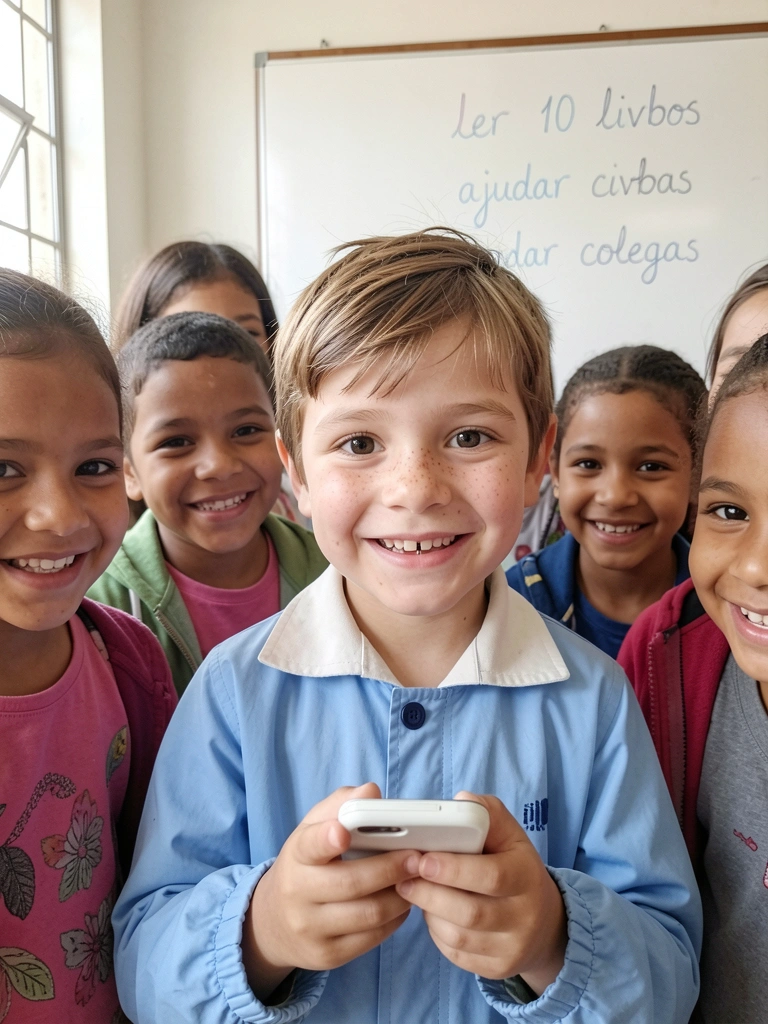 Quadro branco com metas escritas à mão, incluindo